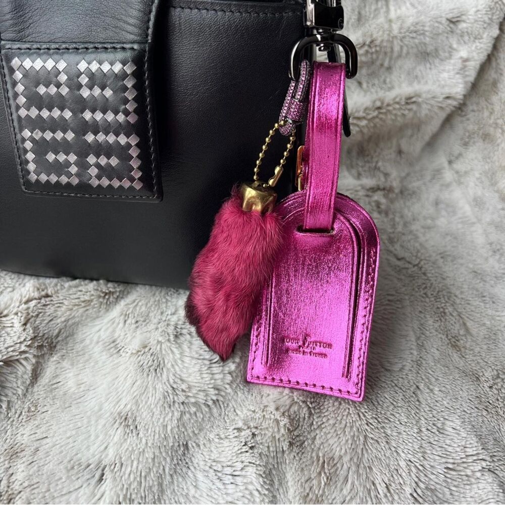 Louis Vuitton Metallic Pink Bag Charm